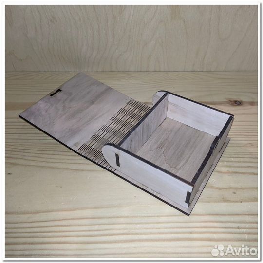 Шкатулка книжка деревянная