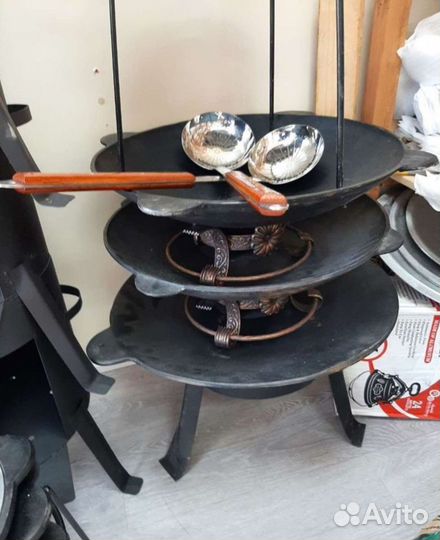 Казан Чугунный 12 литров + Девзира