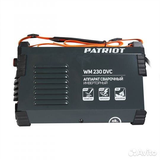 Аппарат сварочный инверторный patriot WM 230 DVC