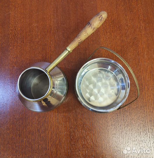 Кофейный набор,заварочный чайник мельхиор, СССР