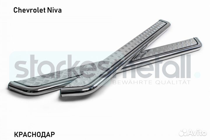 Пороги подножки Chevrolet Niva OFFroad