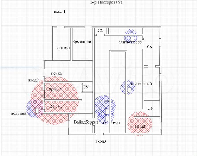 Торговая площадь, 2 м²