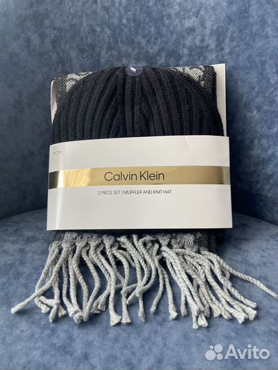 Комплект шапка и шарф Calvin Klein оригигал