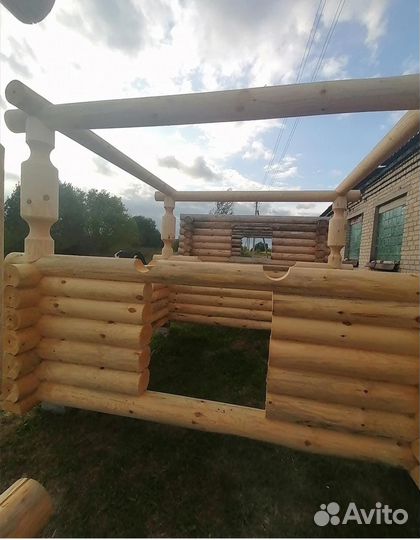 Изготовление домов, бань, беседок, из оцилиндровки