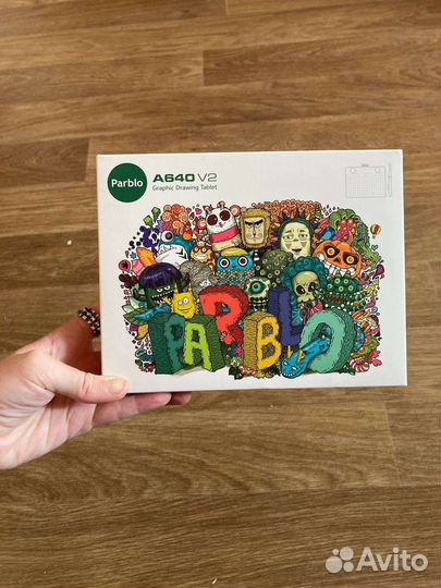 Графический планшет parblo A640 V2, черный