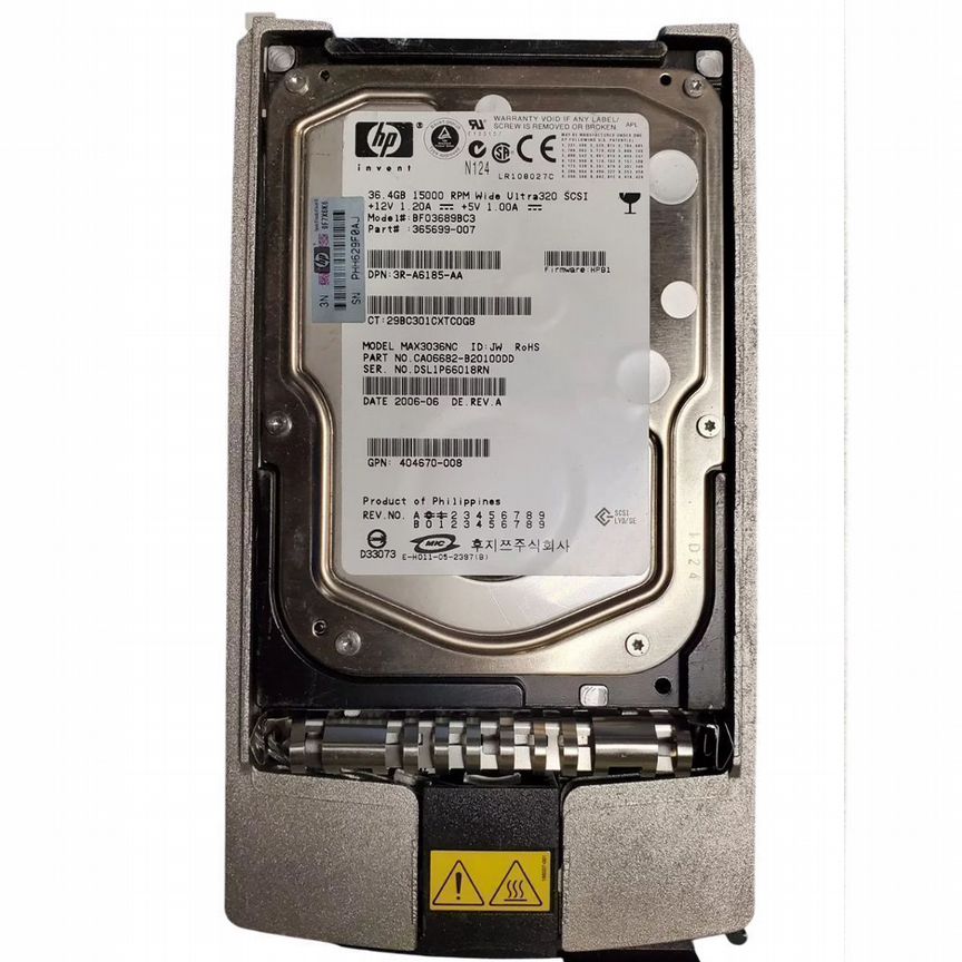 [365699-007] Жесткий Диск Hp Bf03689bc3 36,4gb U320scsi 3.5" 365699-007