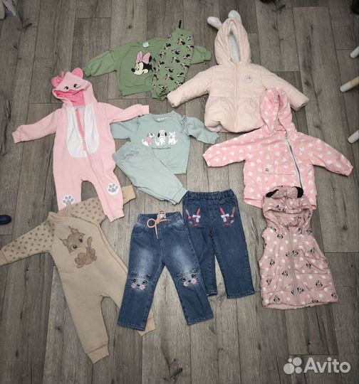 Вещи на девочку пакетом 74-86
