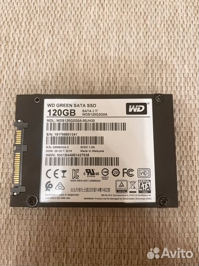 SSD SATA 120gb WD green