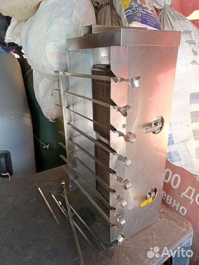 Газовый аппарат гриль для шаурмы, шашлыка