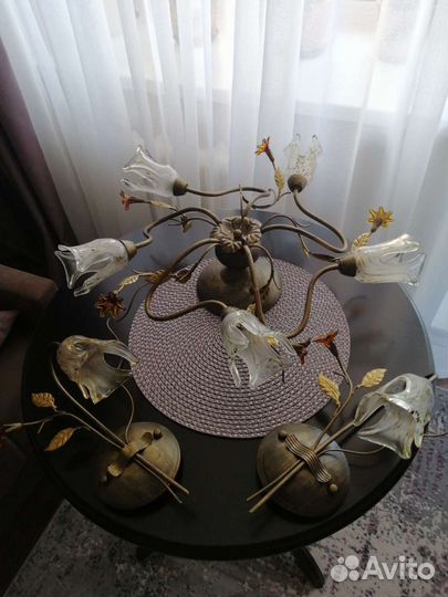 Люстра потолочная италия бу