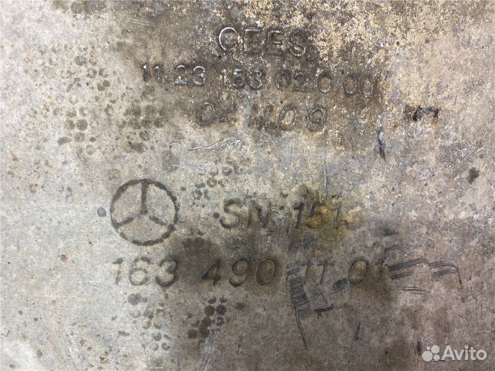 Глушитель Mercedes ML W163, 2005