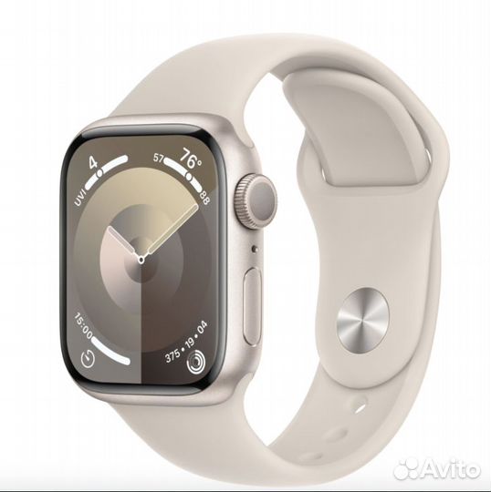 Apple Watch 9 41mm Starlight Aluminum Новые