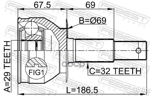 ШРУС 0210-R51R 0210-R51R Febest