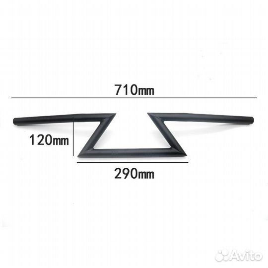 Руль Z-образный молния 25 мм Harley-Davidson