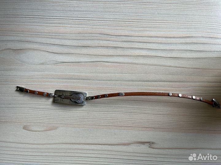 Браслет Gas Bijoux гитара мужской натуральная кожа
