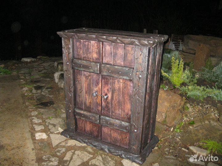 Тумба декоративная натуральное дерево