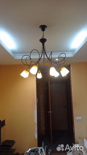 Люстра потолочная бу