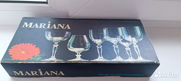 Рюмки винтаж. Mariana bohemia. Новые
