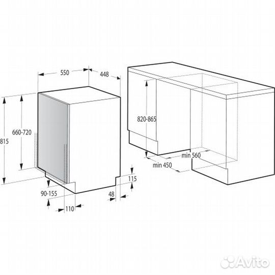 Встраиваемая посудомоечная машина Gorenje GV520E11