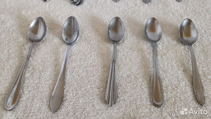 Ложки чайные и столовые, СССР винтаж