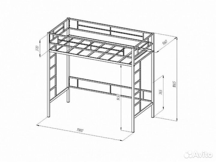Кровать Чердак