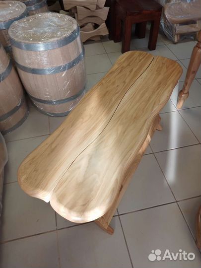 Скамья раскладная из массива дуба