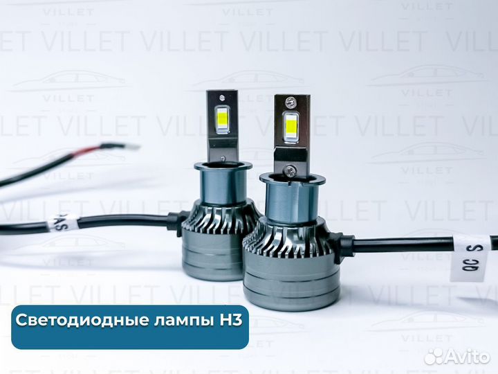 Светодиодные лампы, диодные автолампы LED птф H3