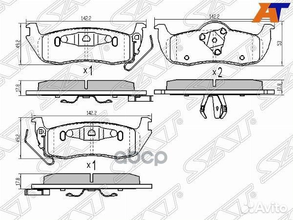 Колодки тормозные зад infiniti QX56 VK56DE JA60