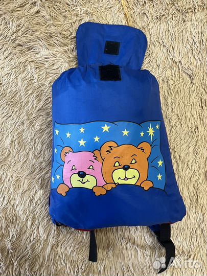 Туристический детский спальный мешок 150 см