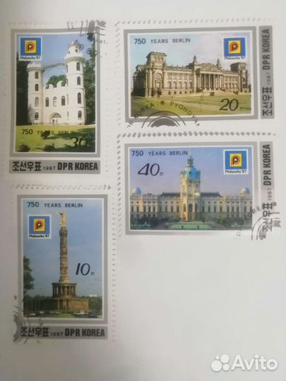Старинные марки DPR korea 750 лет Берлину
