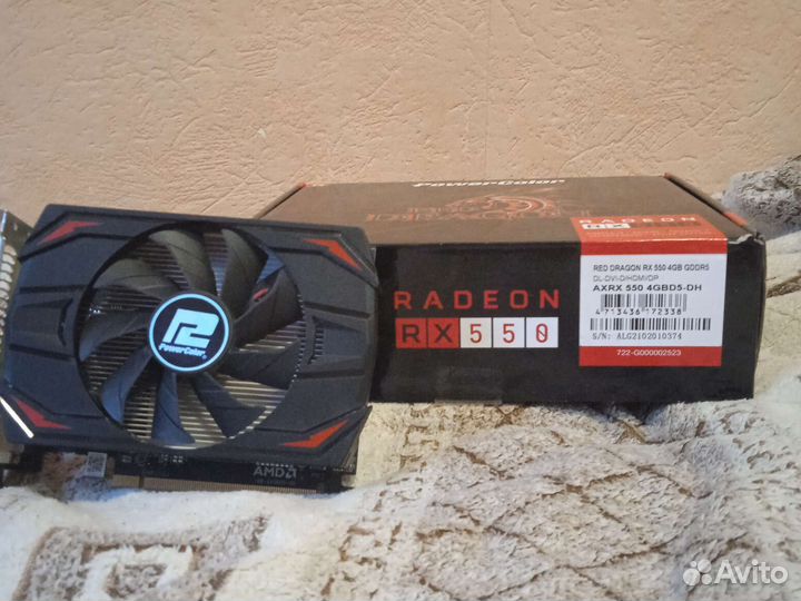 Видеокарта rx 550 4gb