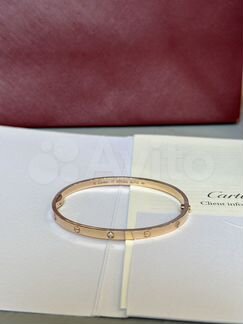 Золотой браслет Cartier Love 6 diamonds