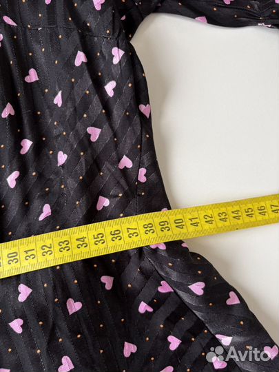 Платье сердца вискоза 38 М topshop lichi