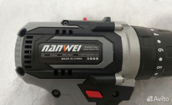 Шуруповерт для ледобура Nanwei 150Nm 6Ah с чехлом