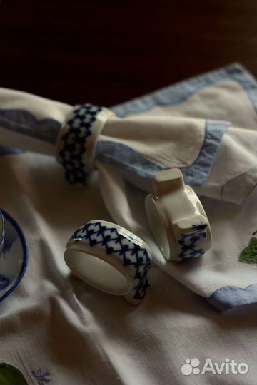 Кольца для салфеток, фарфор, лфз