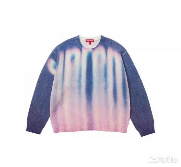 Свитер Supreme blurred logo
