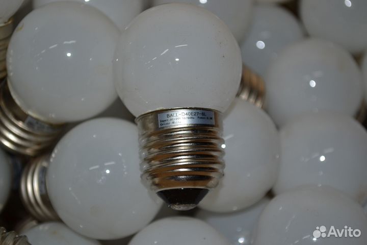 Лампы декоративные LED E27 0.3w, белый цвет