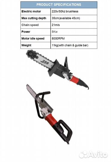 Цепная алмазная пила по бетону
