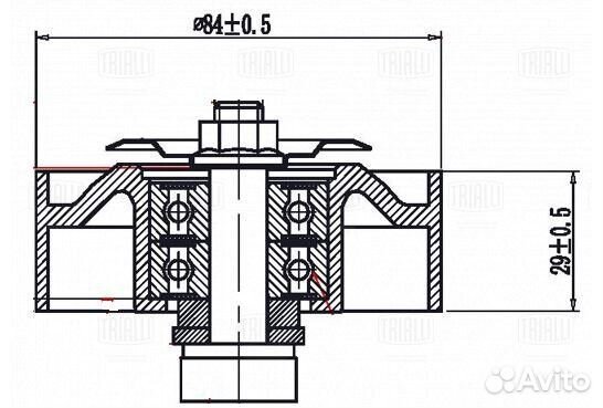 Ролик приводного ремня trialli CM 1416