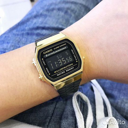 Часы наручные электронные Casio A-168wegb-1B