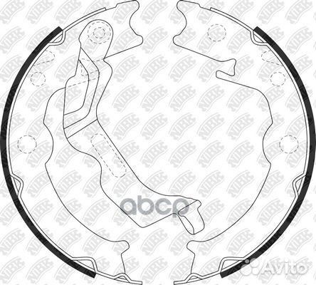 Колодки стояночного тормоза FN0658 NiBK