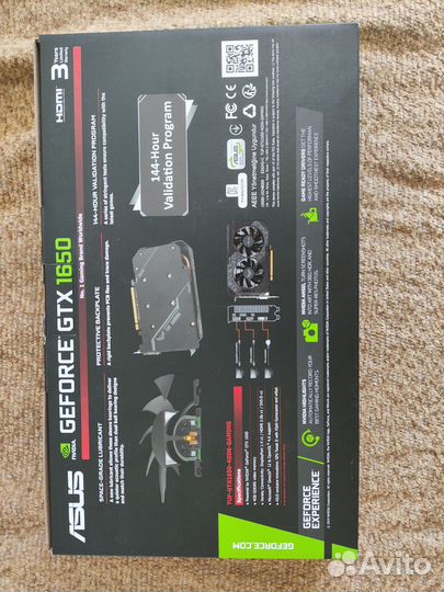 Видеокарта asus nvidia GeForce GTX 1650