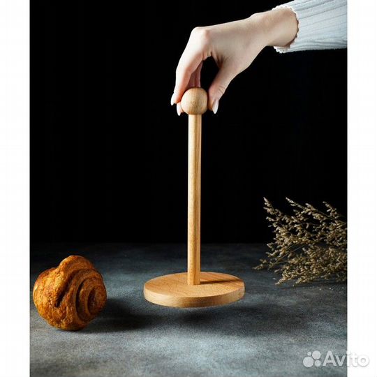 Держатель для бумажных полотенец, 1325 см, бук