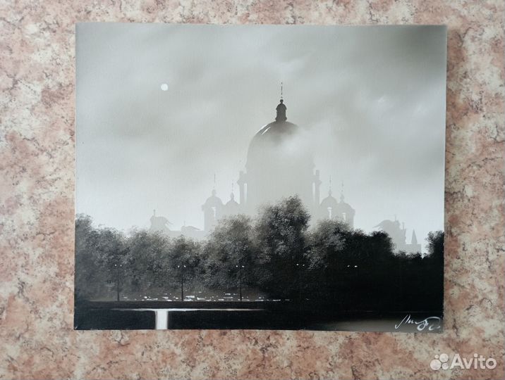 Картина маслом на холсте, 59х49