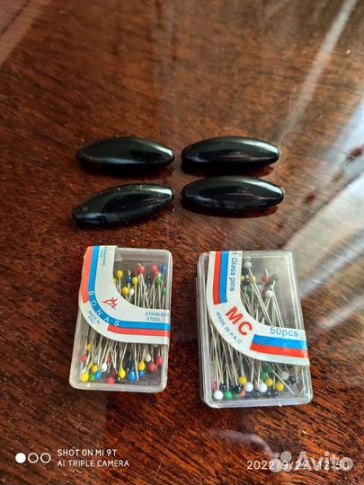 Колье из бирюзы и жемчужных камней, длина 116 см