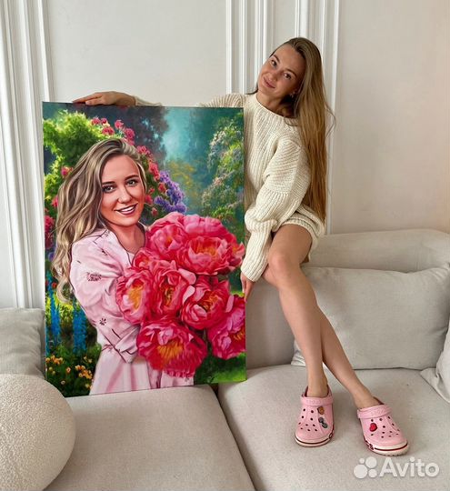 Портрет на холсте по фото с доставкой