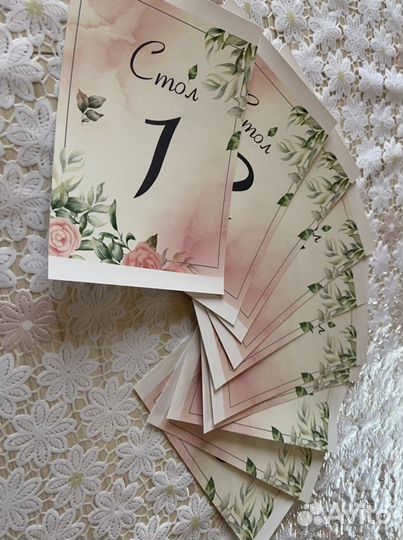 Нумерация для столов