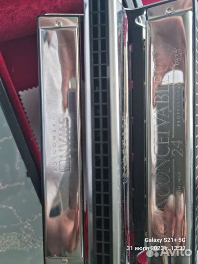 Губная гармошка тремоло 5 х 24, Swan SW24W