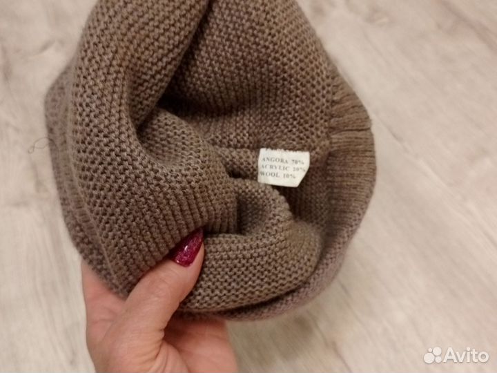 Шапка зимняя женская вязанная