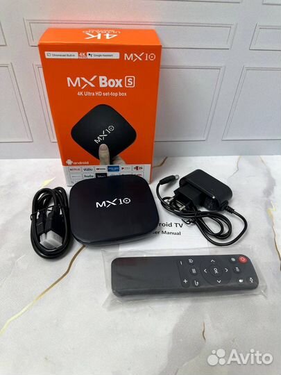 Новая SMART TV приставка Android MX-10 BOX S 4K